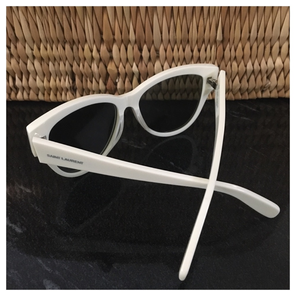 Yves Saint Laurent Sunglasses—White Frames w/Case - Picture 5 of 15